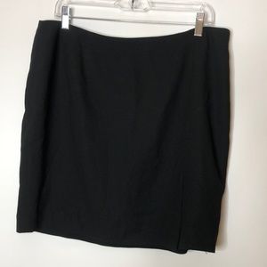 Jones & Co Womens Skirt Black Lined 16 PLUS SIZE